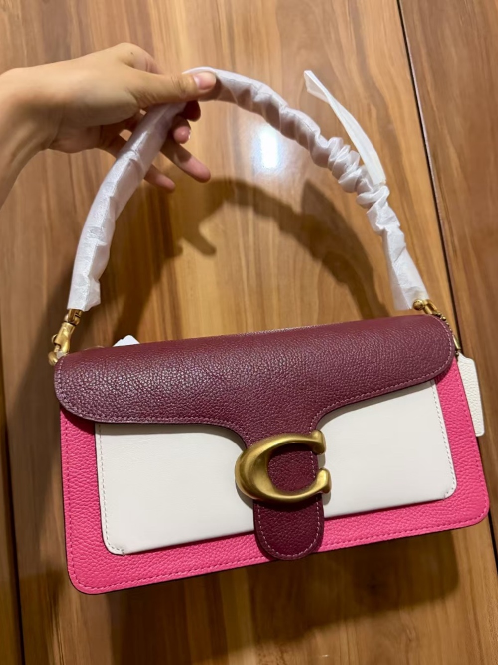 coach Tabby Shoulder Bag In Colorblock 76105